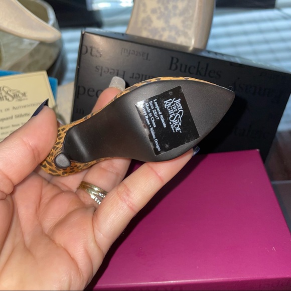 Just The Right Shoe By Raine 1998 Leopard Stiletto - Picture 4 of 8